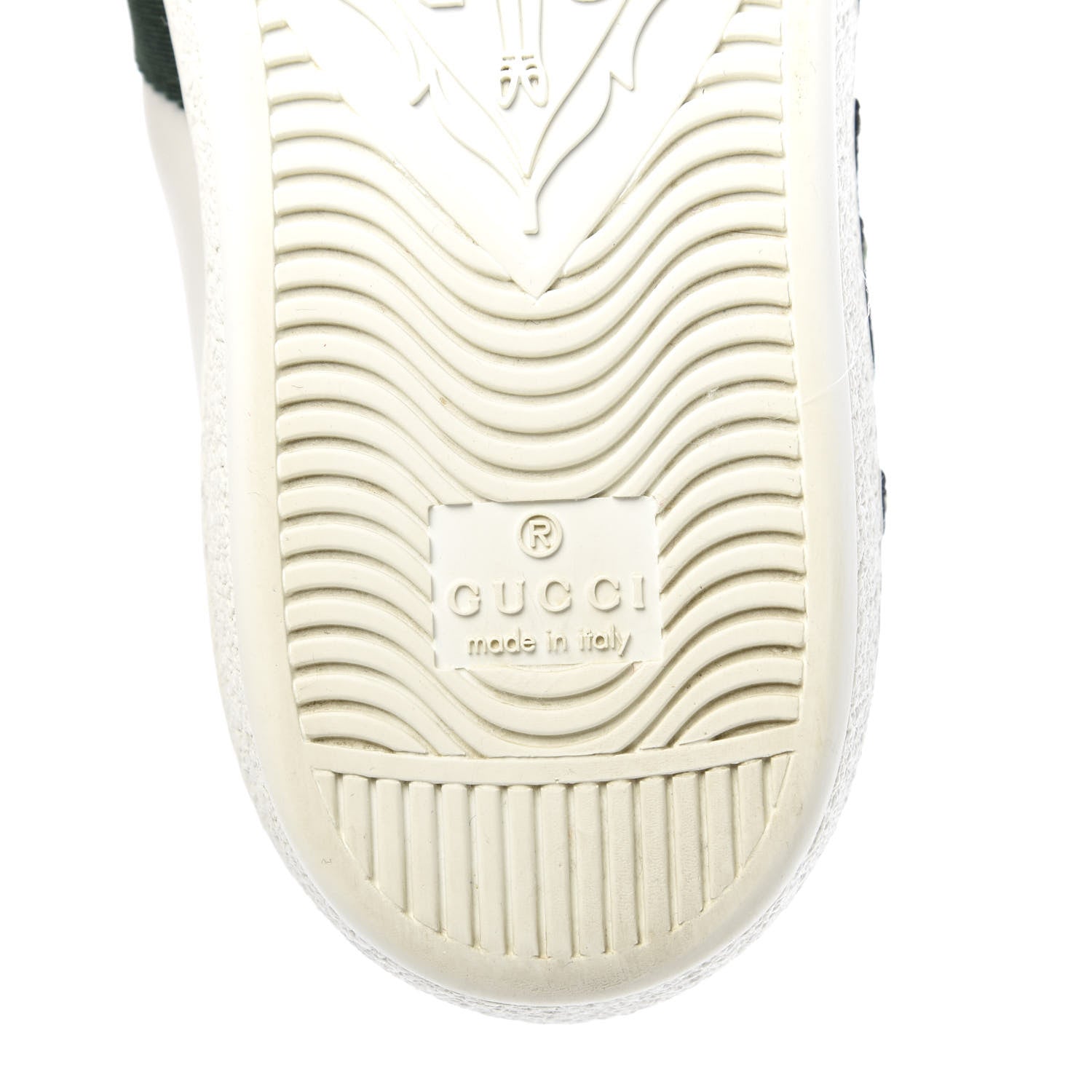 Gucci Calfskin Web Floral Embroidered Womens Ace Sneakers 35.5 White 8 of 10