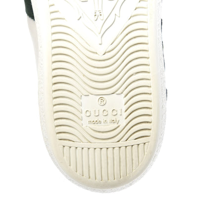 Gucci Calfskin Web Floral Embroidered Womens Ace Sneakers 35.5 White 8 of 10