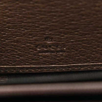 Gucci GG Supreme Monogram Web Ophidia Zip Around Wallet Brown 6 of 7