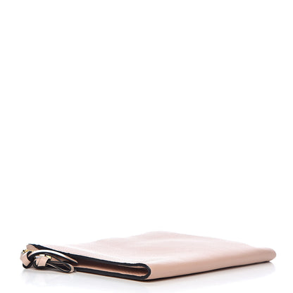 Chloe Calfskin Alphabet Flat Pouch Clutch Blush Nude 4 of 6