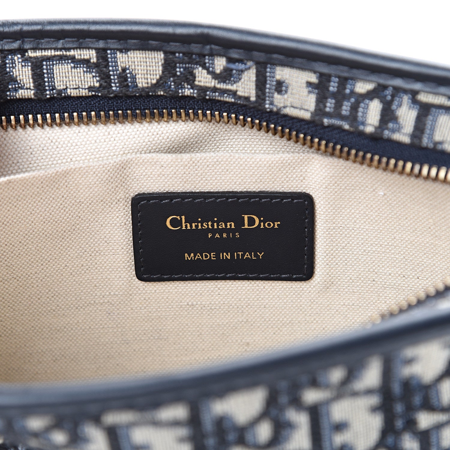 Christian Dior Oblique Diorquake Clutch Blue 5 of 7