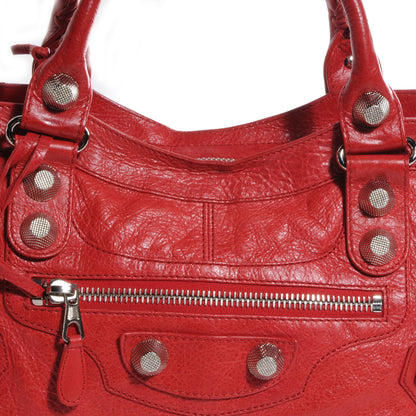Balenciaga Agneau Giant 21 Silver Hardware Part Time Coquelicot 9 of 9