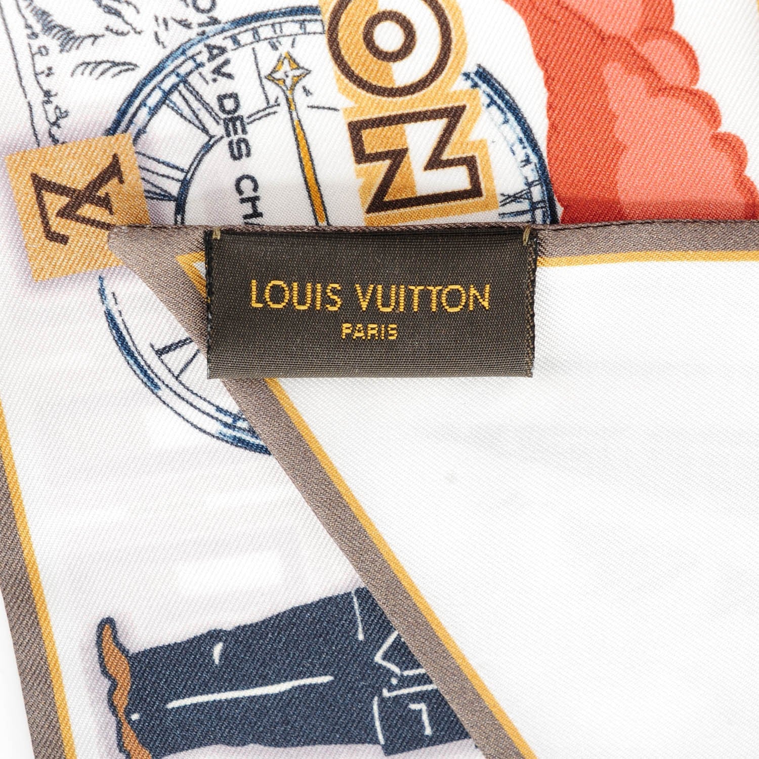 Louis Vuitton Silk LV Comics Bandeau Taupe 4 of 5