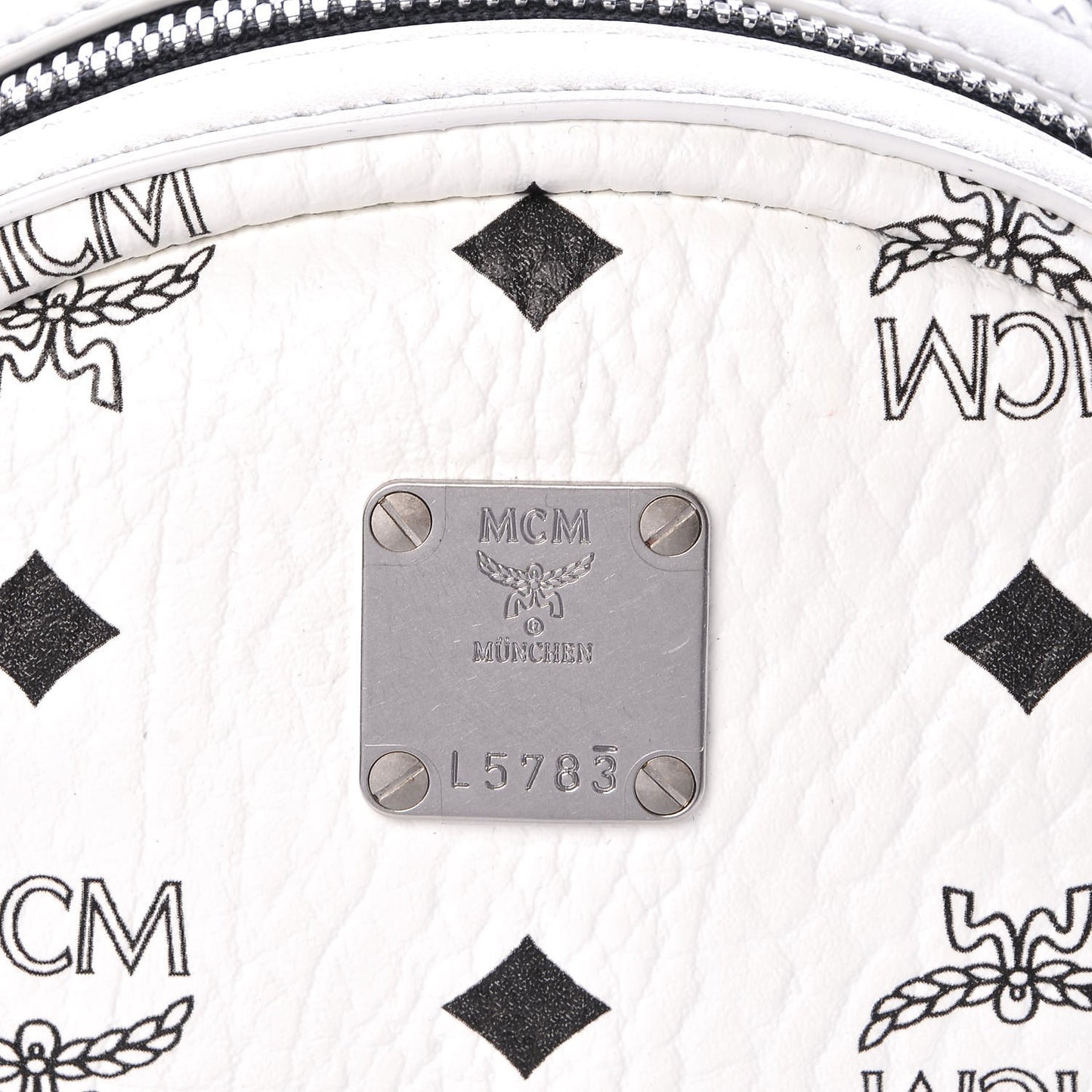 Visetos Side Stud Mini Stark Backpack White