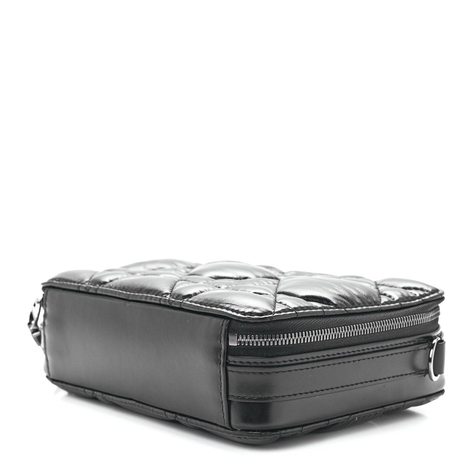 Christian Dior Calfskin Macrocannage Caro Box Bag Black 8 of 11