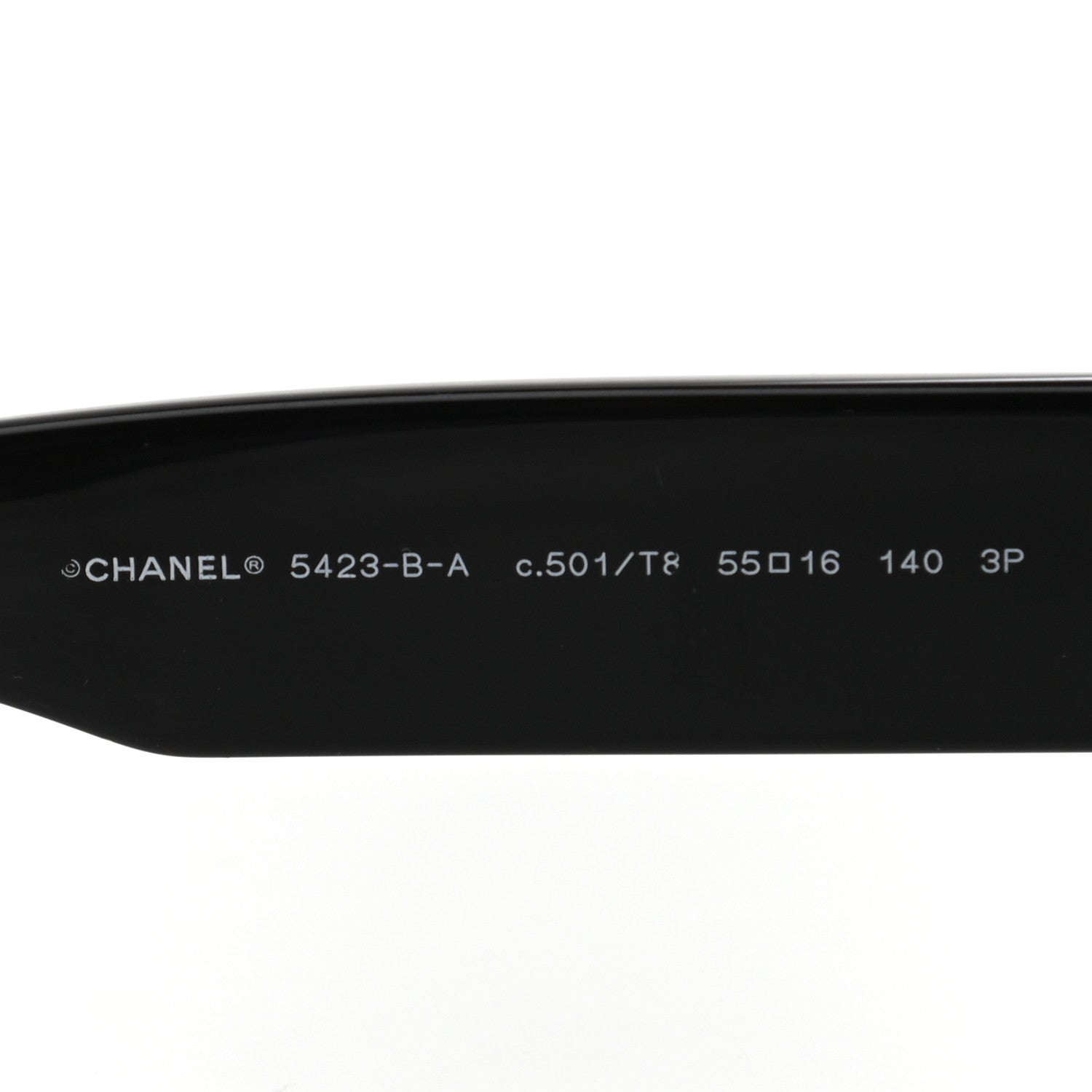 Chanel Resin Sunglasses 5423-B Black 5 of 8