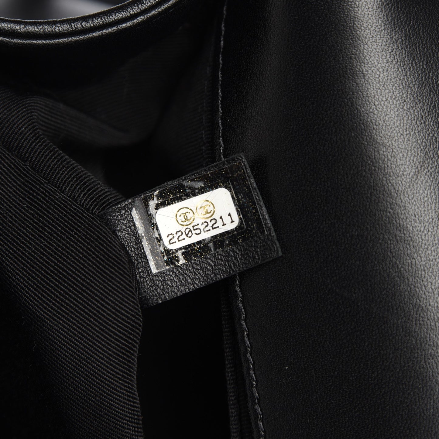 Lambskin Quilted Medium Boy Flap Black
