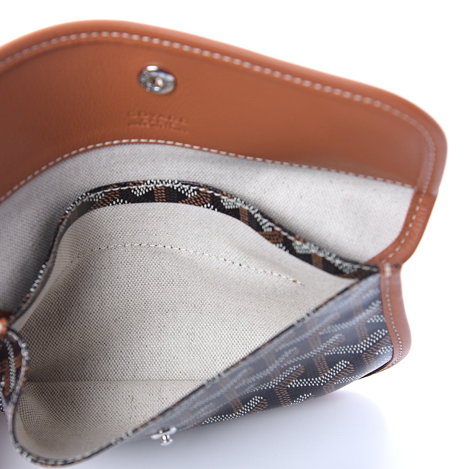 Goyard Goyardine Pouch Black Gold 4 of 5
