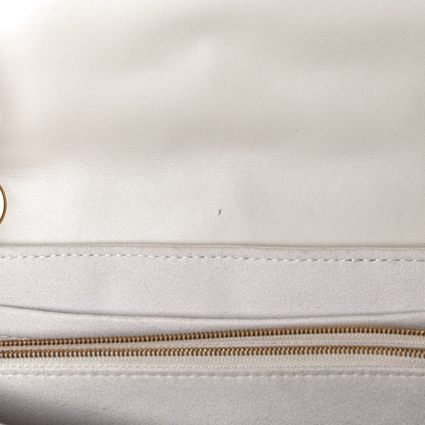 Calfskin LV New Wave Chain Bag Ivory