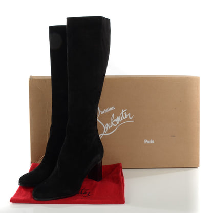 Christian Louboutin Veau Velours Yvonne 60 Boots 39.5 Black 5 of 8