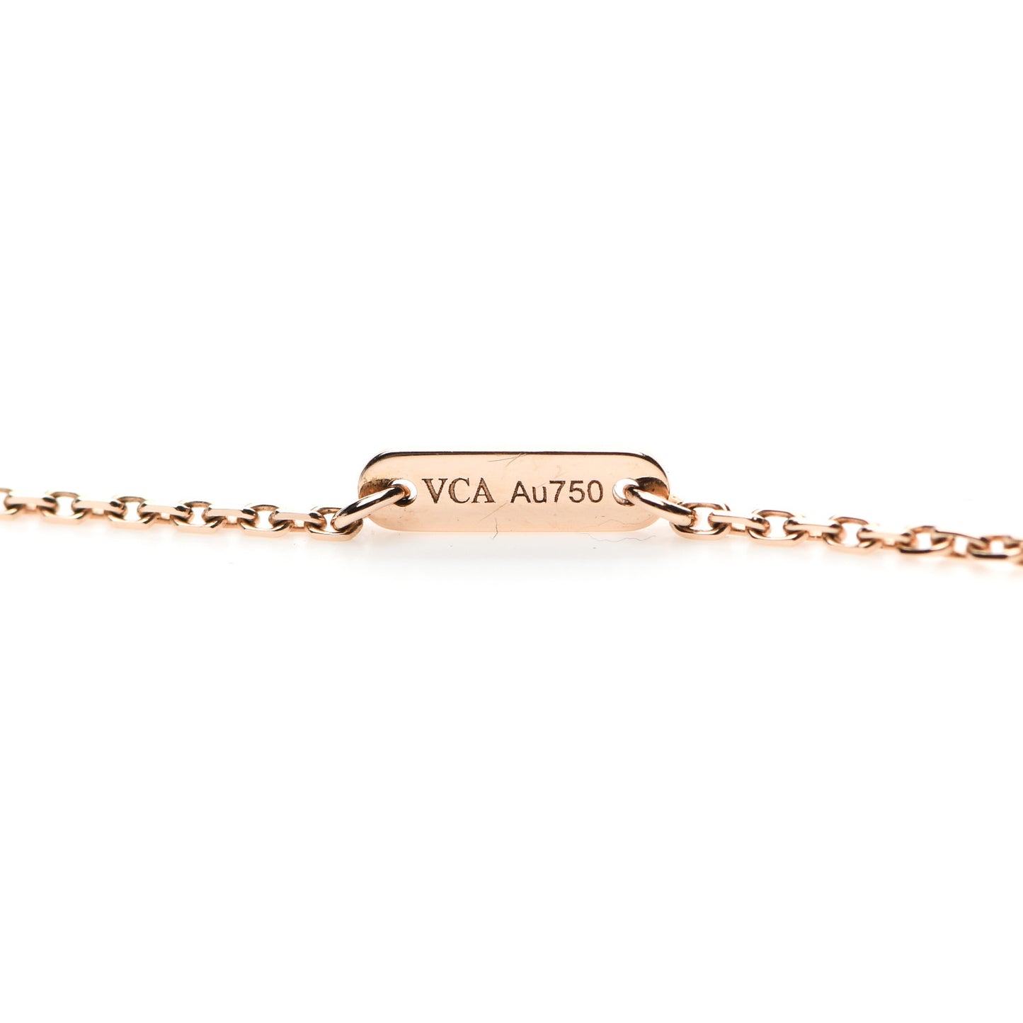 18K Rose Gold Carnelian Sweet Alhambra Heart Pendant Necklace