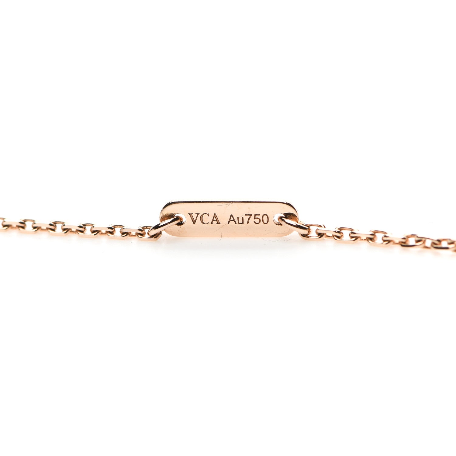 Van Cleef & Arpels 18K Rose Gold Carnelian Sweet Alhambra Heart Pendant Necklace 4 of 6