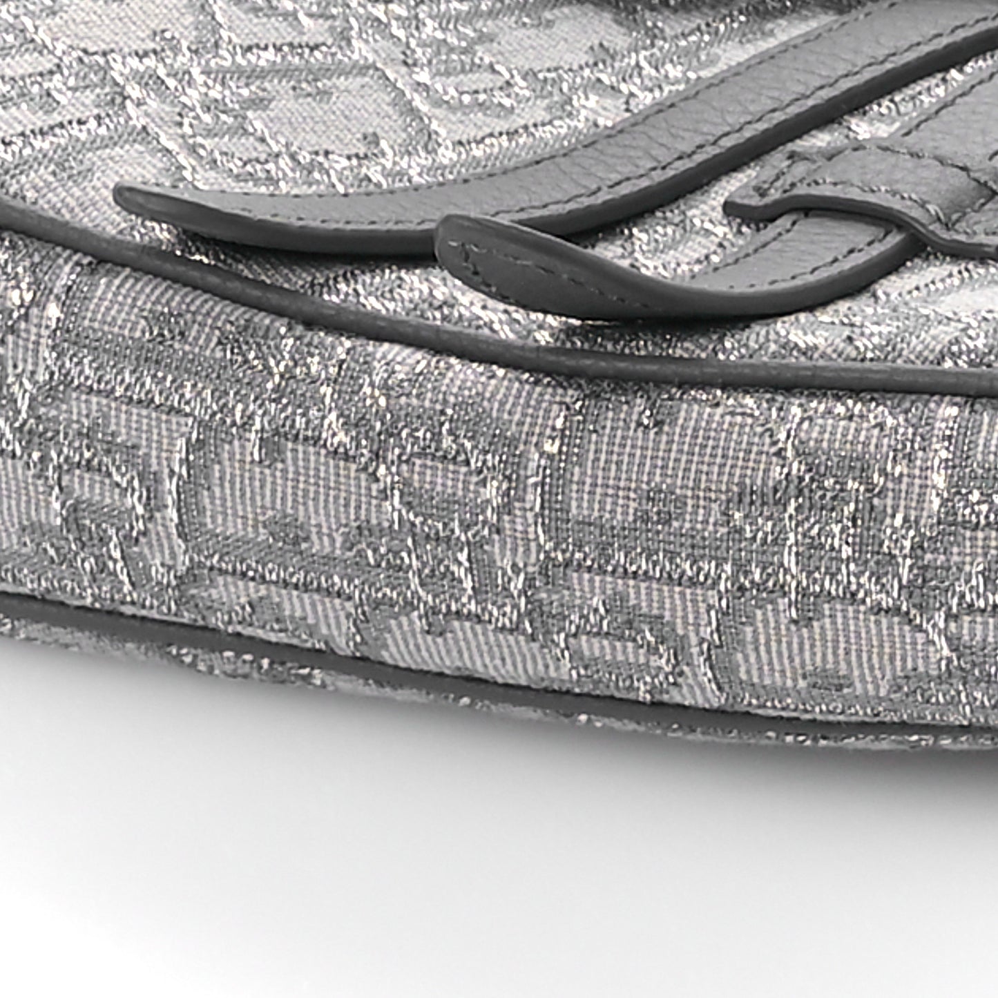 Oblique Mens Saddle Bag Grey