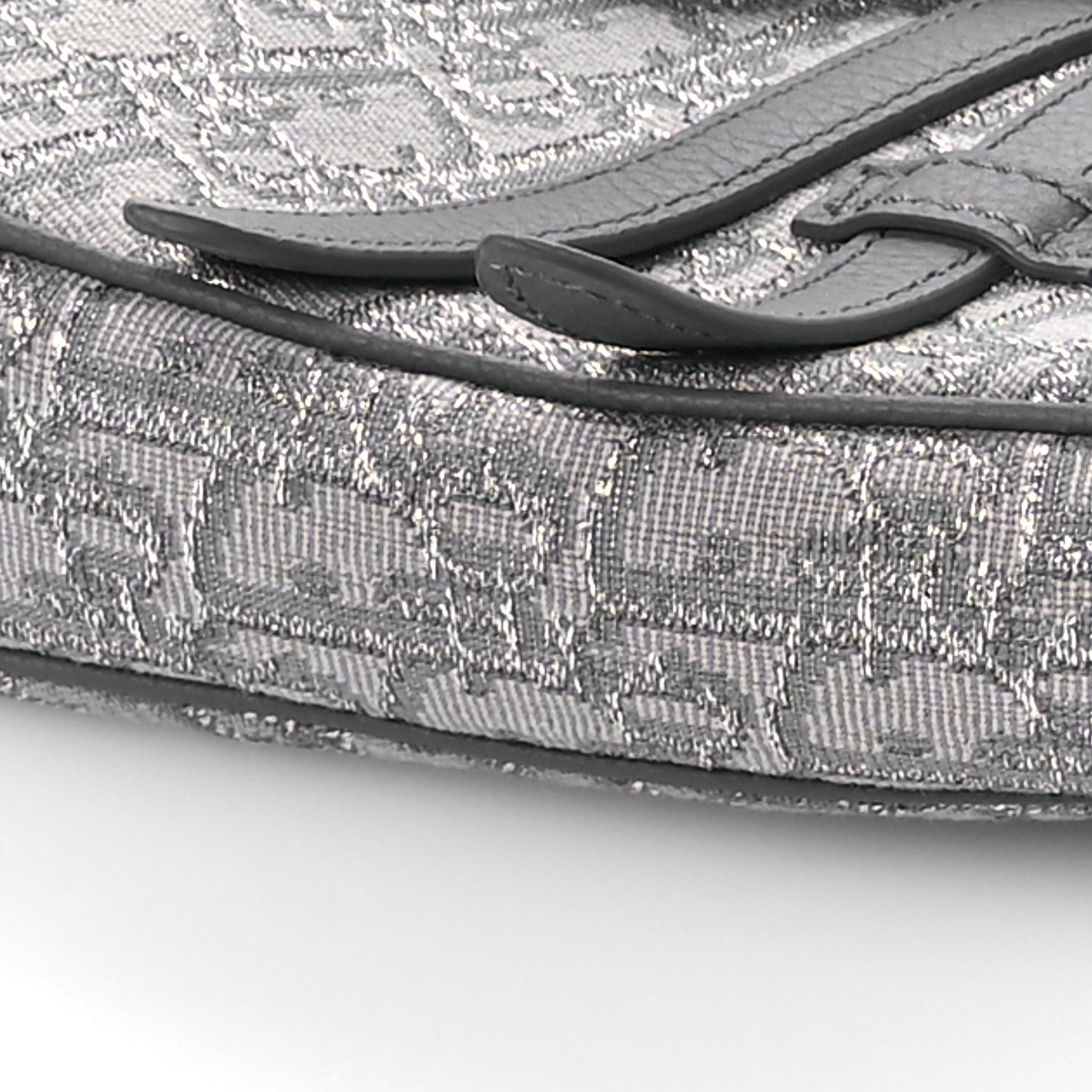 Christian Dior Oblique Mens Saddle Bag Grey 10 of 11