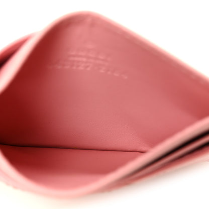 Gucci Calfskin Matelasse GG Marmont Card Holder Wild Rose 5 of 7