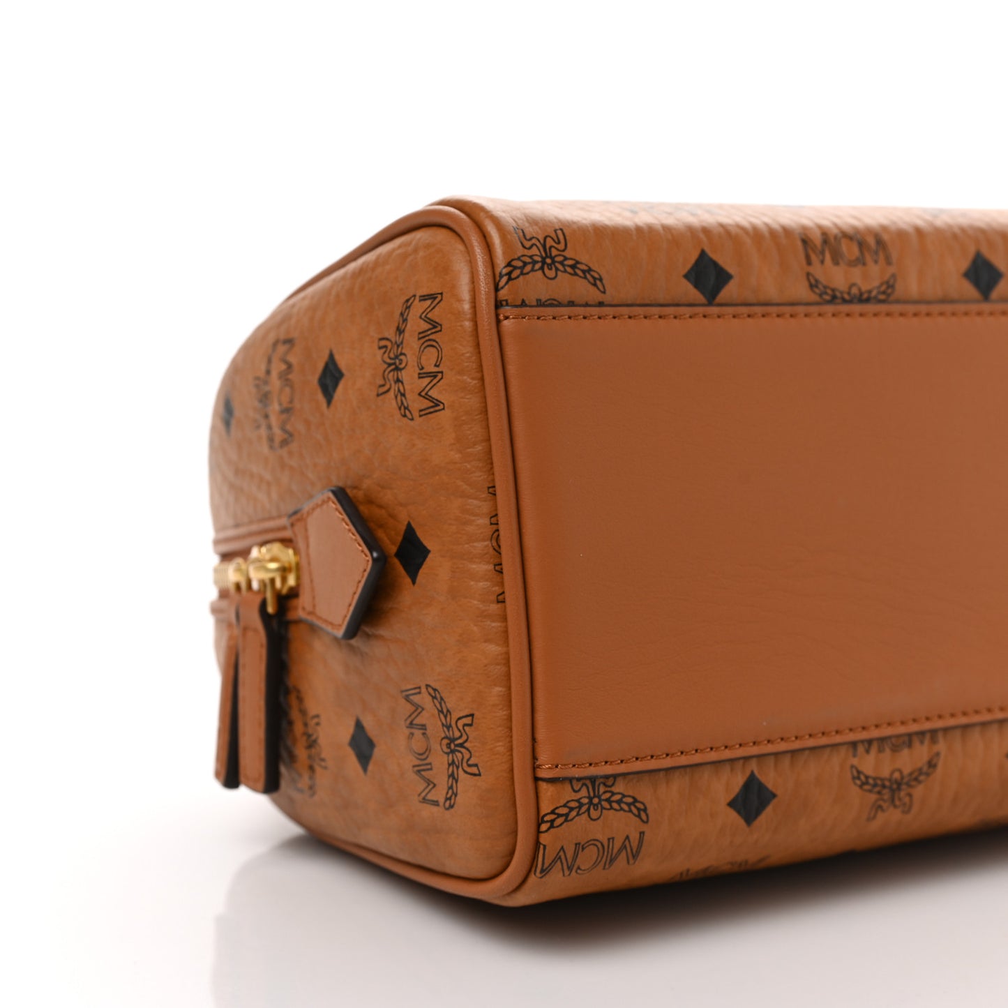 Visetos Small Boston Bag Cognac
