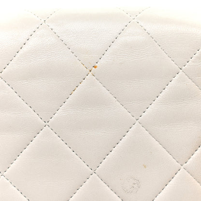 Chanel Lambskin Quilted Medium Single Flap White 15 of 24
