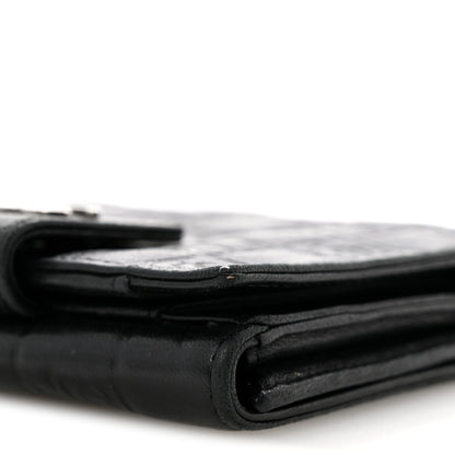 Chanel Calfskin Lucky Symbols Compact French Flap Wallet Black 11 of 12