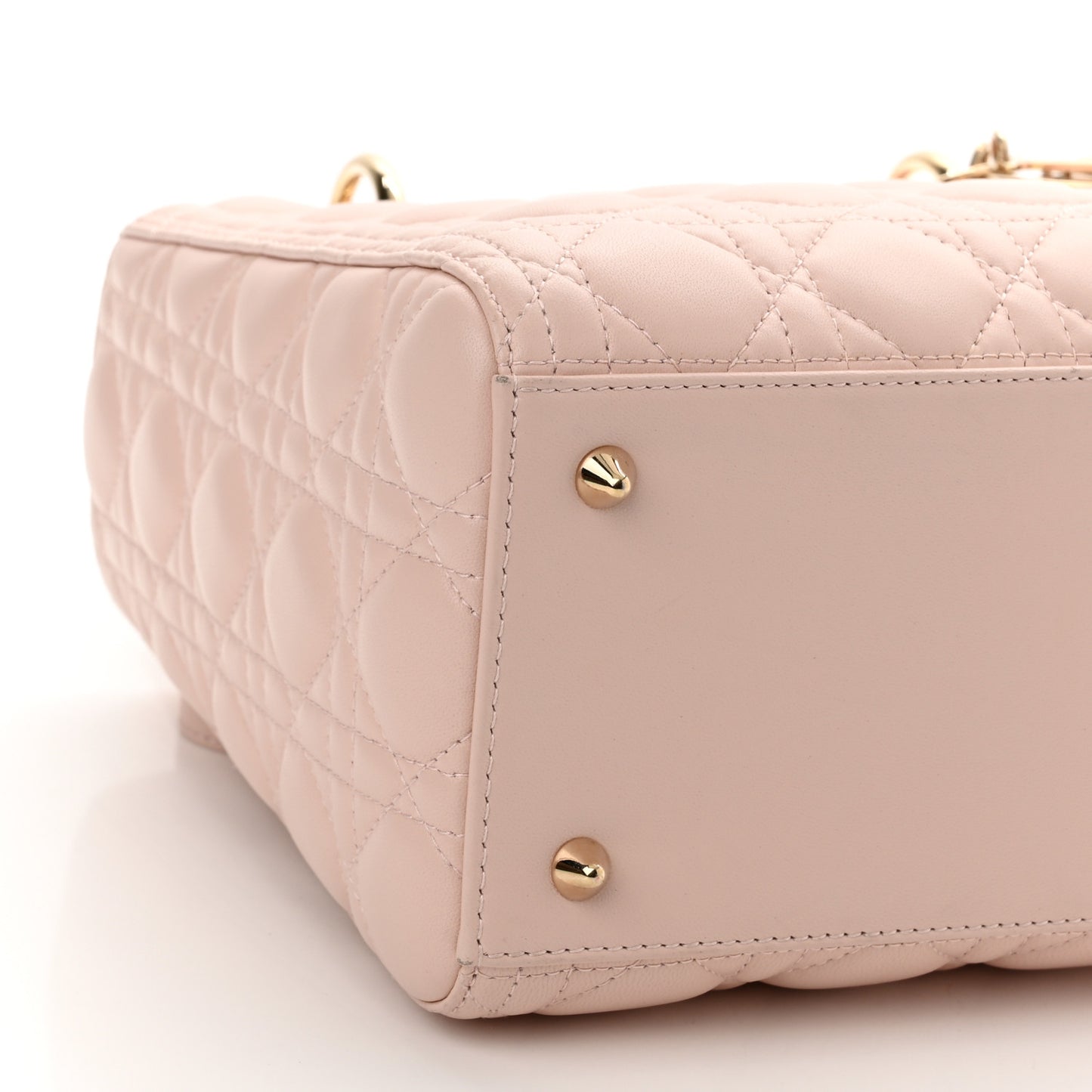 Lambskin Cannage Medium Lady Dior Light Pink