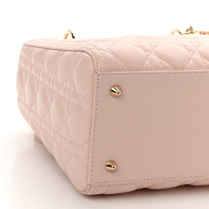Christian Dior Lambskin Cannage Medium Lady Dior Light Pink 9 of 10