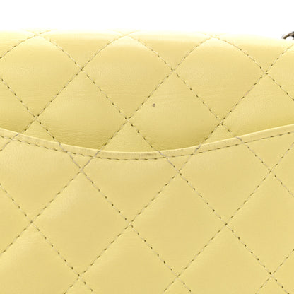 Chanel Lambskin Quilted Mini Square Flap Light Yellow 12 of 14