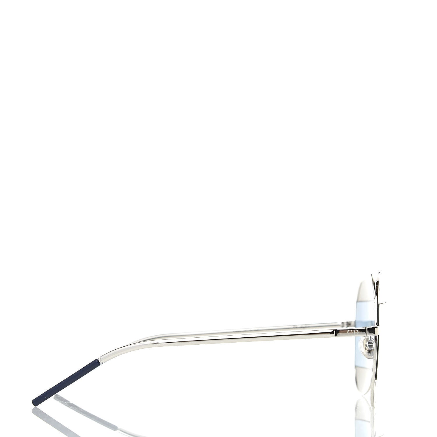 Christian Dior Split 1 Aviator Sunglasses Silver Blue 3 of 7