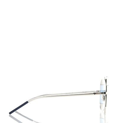Christian Dior Split 1 Aviator Sunglasses Silver Blue 3 of 7