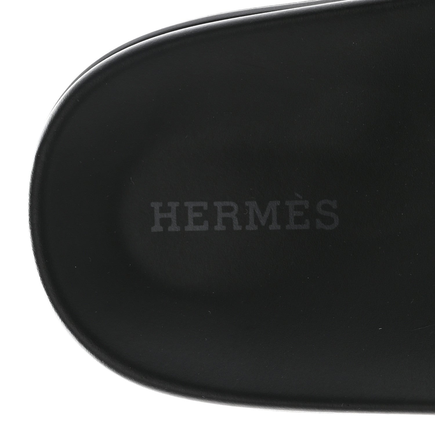 Hermes Calfskin Womens Chypre Sandals 37.5 Black 7 of 10