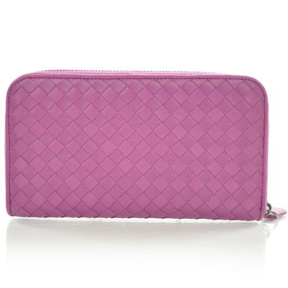 Bottega Veneta Nappa Intrecciato Zip Around Wallet Ametista 1 of 9