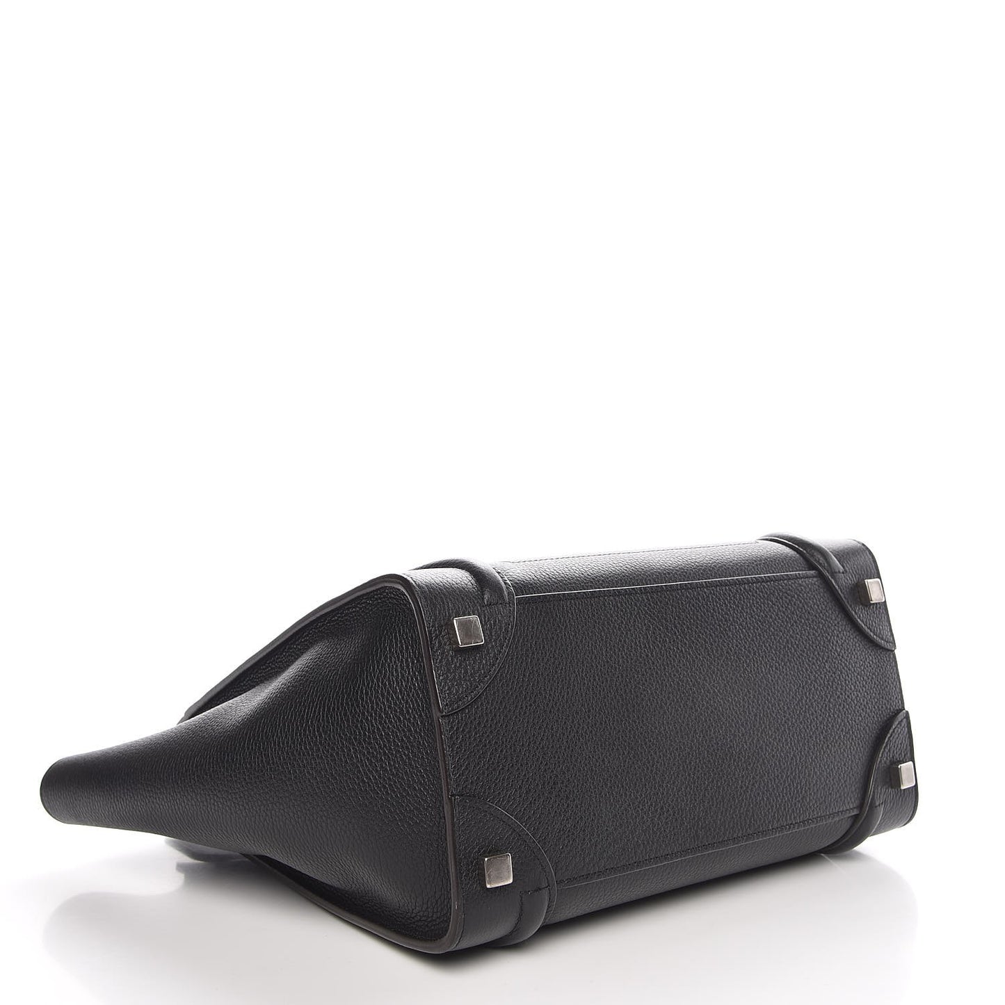 Drummed Calfskin Micro Luggage Black