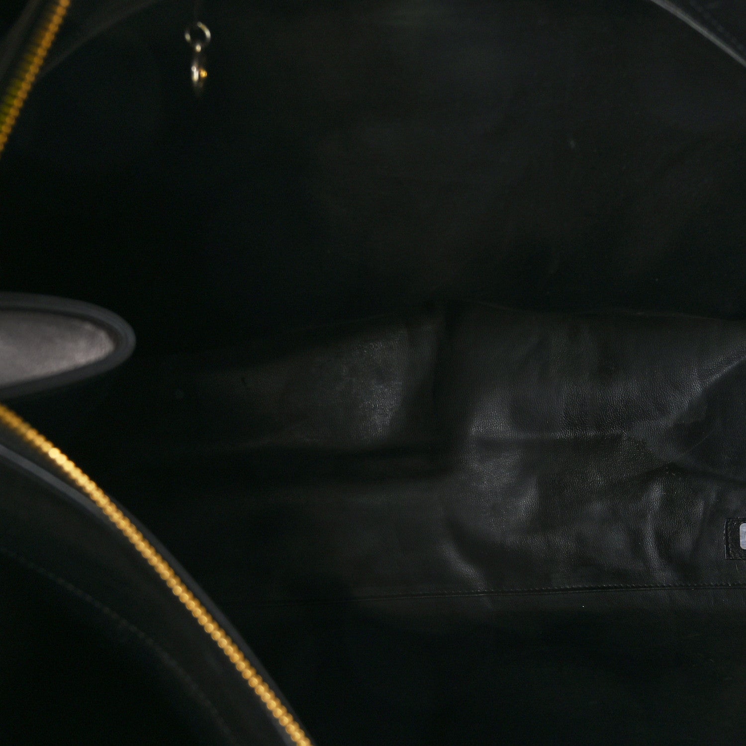 Chanel Calfskin Stitched XL Weekender Black 6 of 13