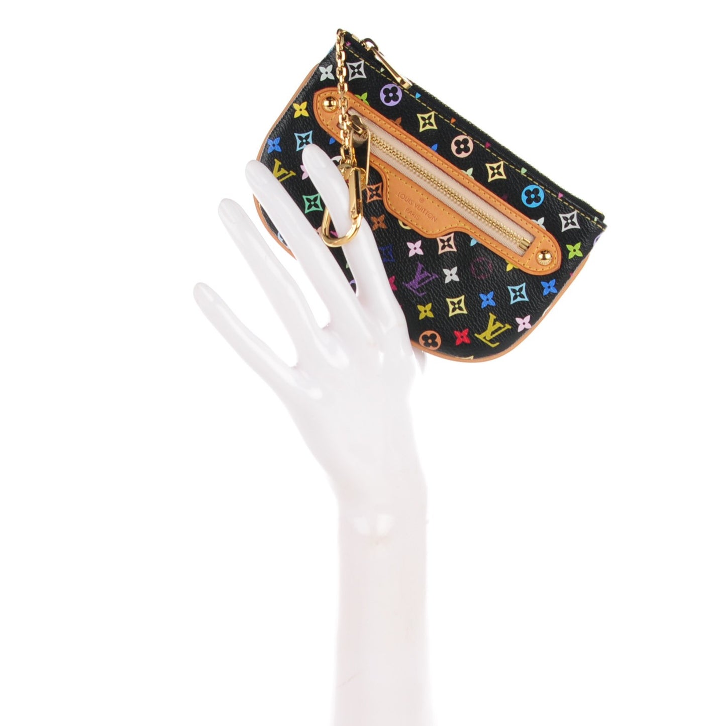 Monogram Multicolor Pochette Plate MM Black