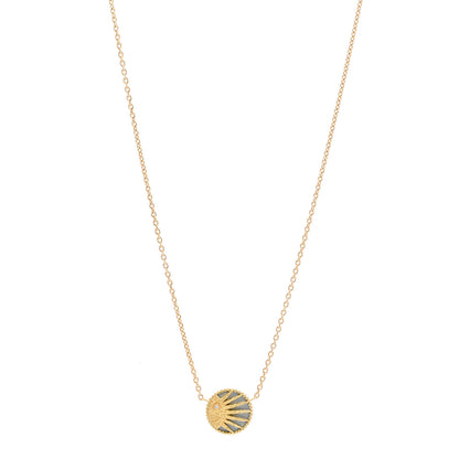 Christian Dior 18K Yellow Gold Diamond Black Onyx Mother of Pearl Rose Celeste Pendant Necklace 3 of 7