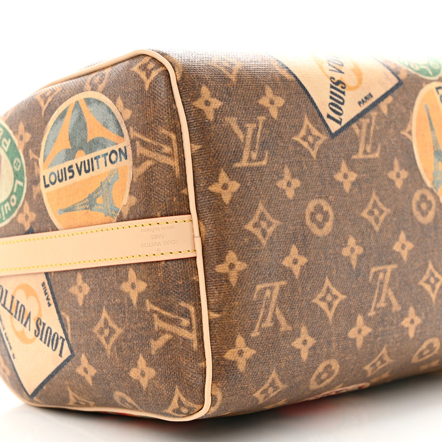 Monogram Hotel Labels Speedy Bandouliere 30