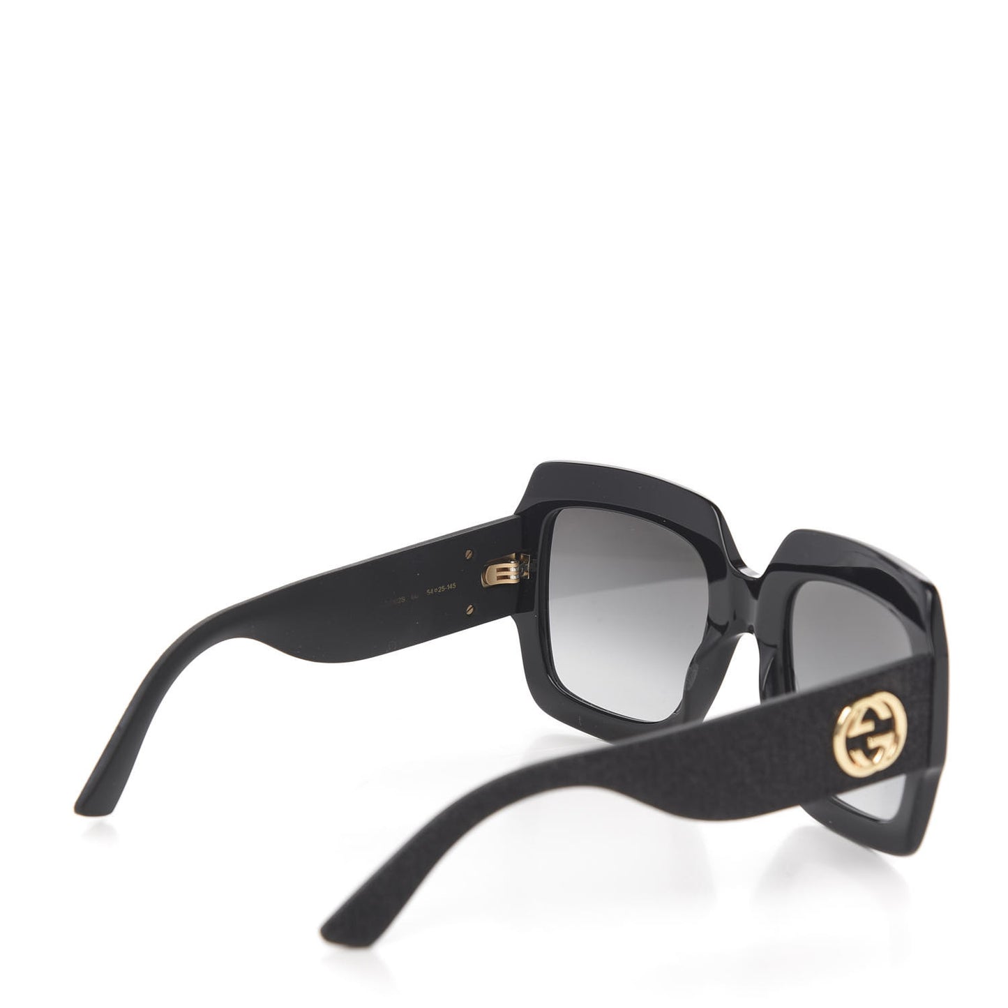 Square Frame Glitter GG0102S Sunglasses Black
