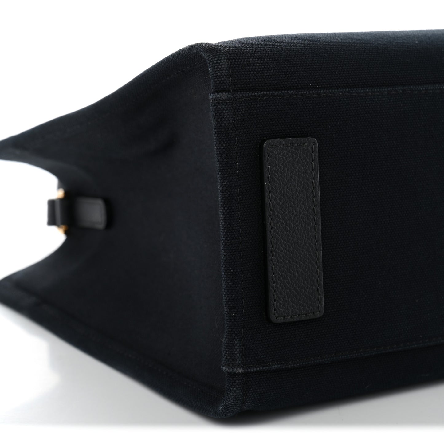 Canvas Calfskin La Medusa Small Tote Black
