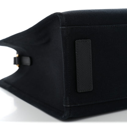Versace Canvas Calfskin La Medusa Small Tote Black 8 of 12