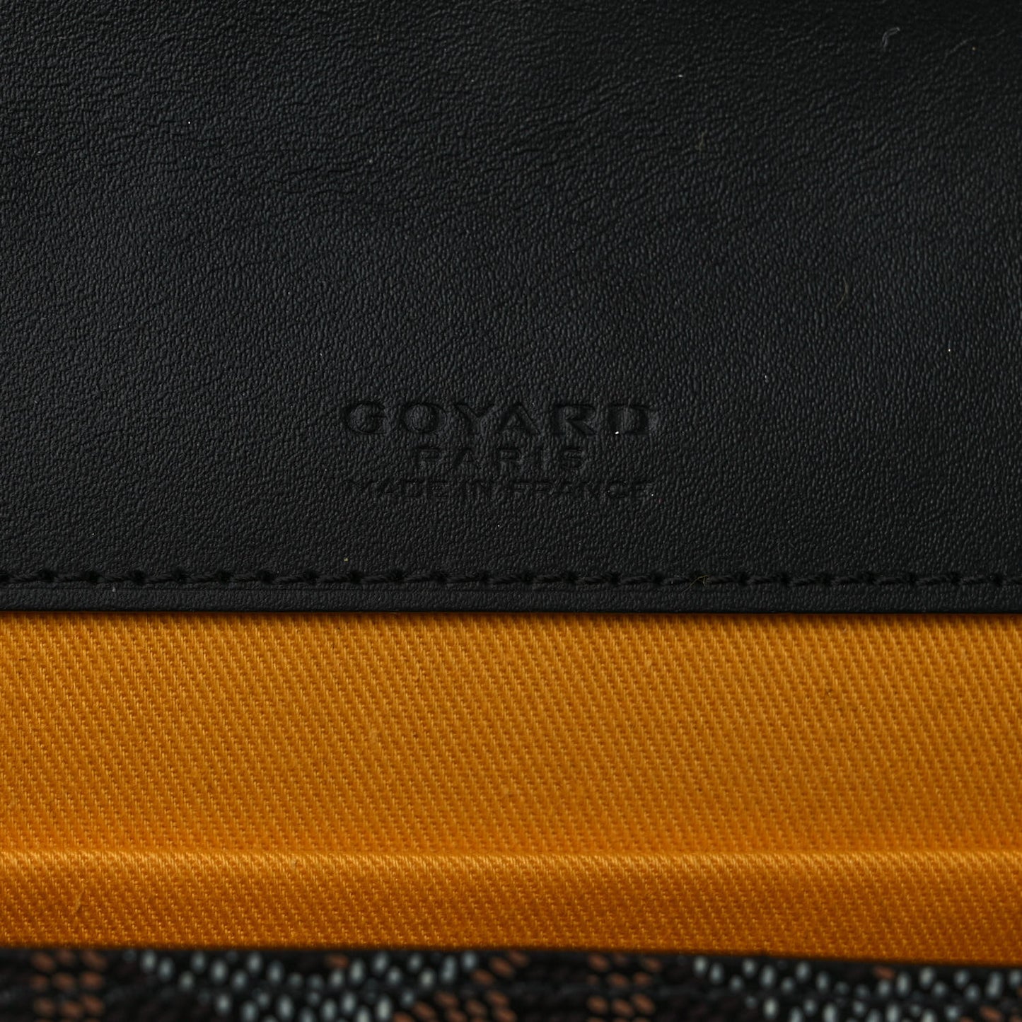 Goyardine Monte Carlo Bois Clutch With Strap Black