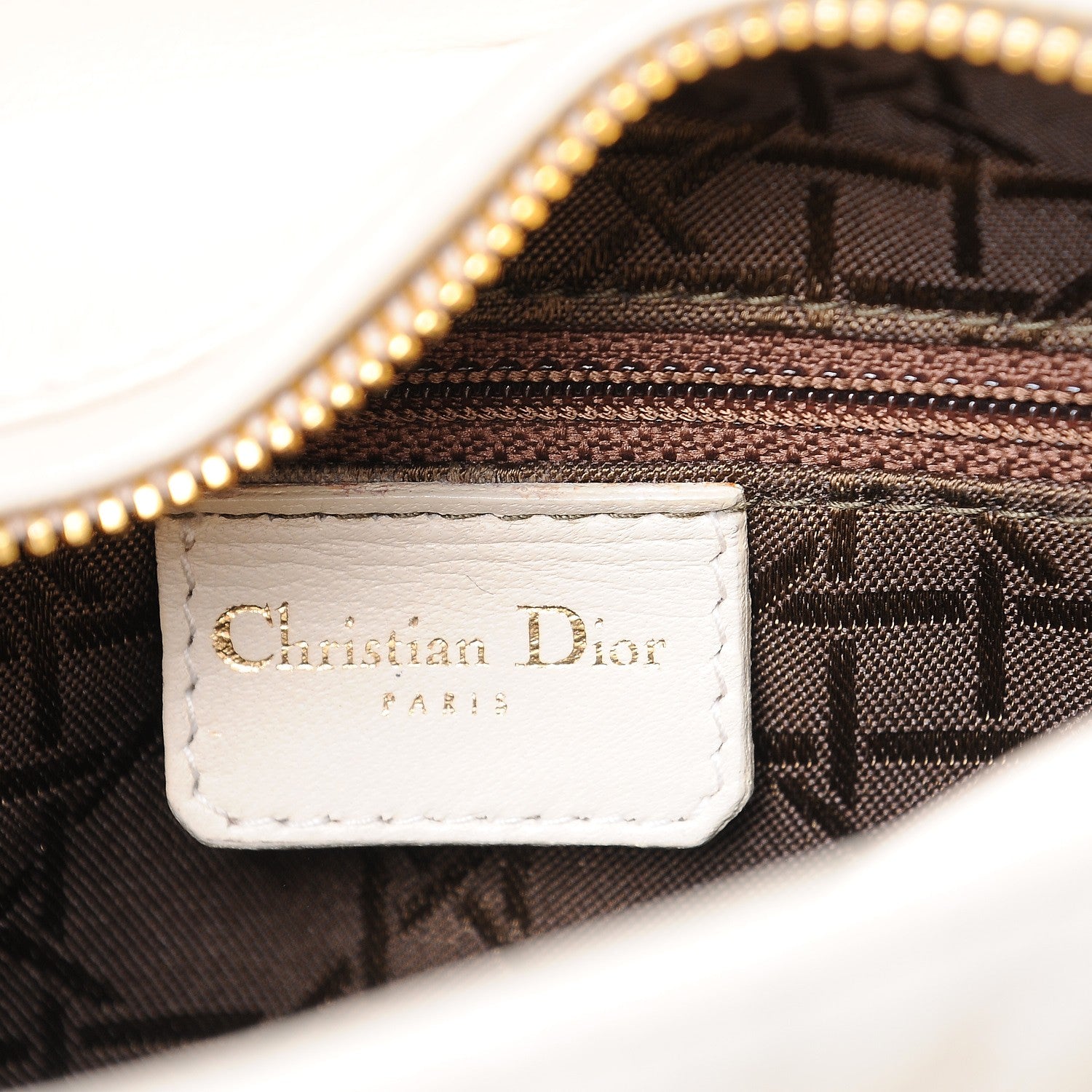 Christian Dior Lambskin Cannage Medium Lady Dior White 9 of 11