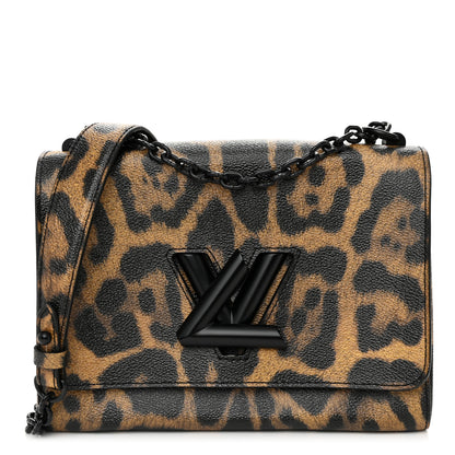 Louis Vuitton Calfskin Wild Animal Print Twist Shoulder Bag MM 1 of 13