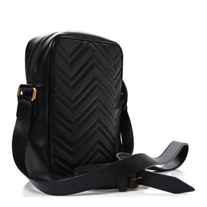 Gucci Calfskin Matelasse GG Marmont Travel Bag Black 3 of 10