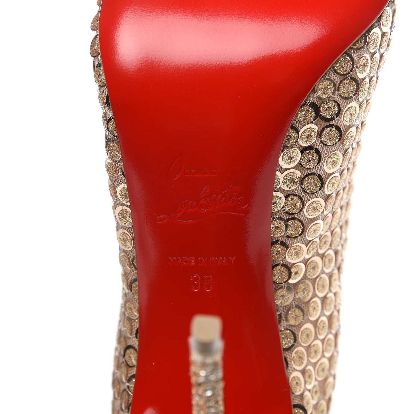 Glitter Diams Paillettes Gipsybootie 100 Ankle Boots 38 Nude