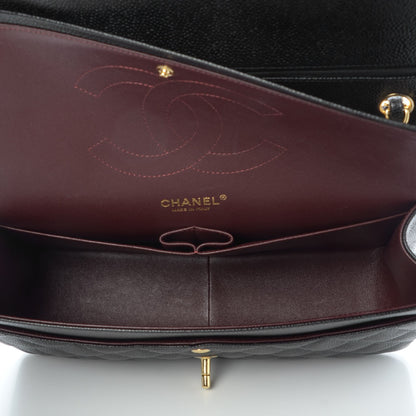 Chanel Caviar Quilted Jumbo Double Flap Black 8 of 9
