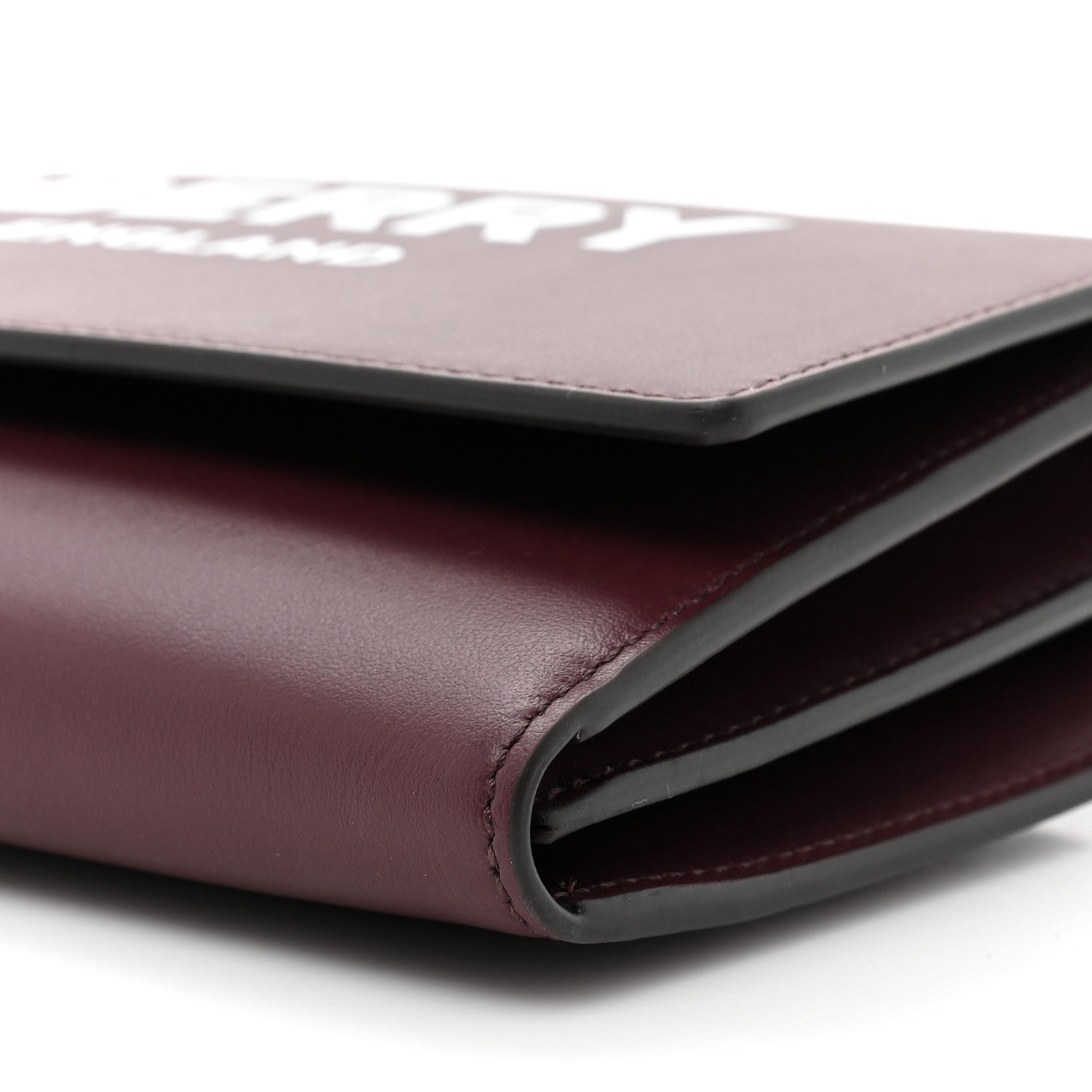 Burberry Calfskin Logo Hazelmere Wallet With Detachable Strap Deep Maroon 11 of 12