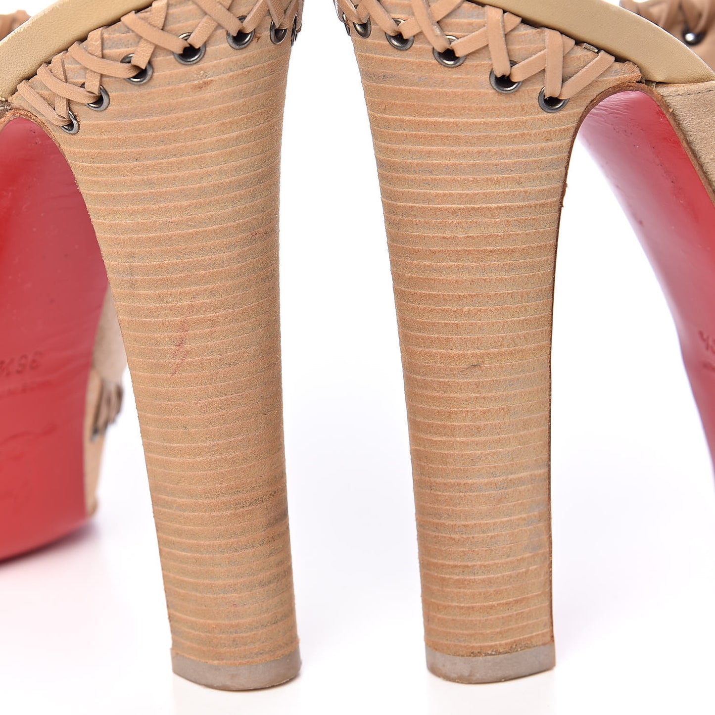 Suede Sablina 140 Platform Mules 36.5 Beige