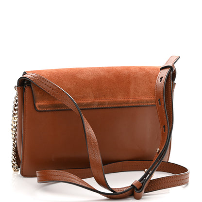 Chloe Suede Calfskin Small Faye Shoulder Bag Tobacco 3 of 11