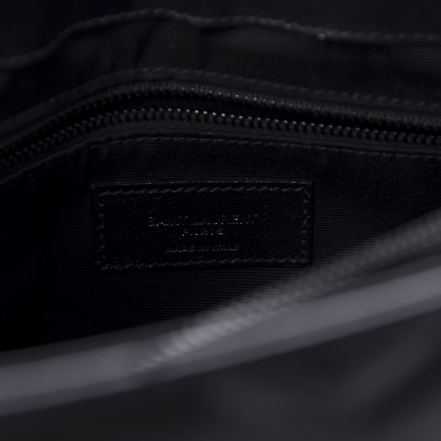 Saint Laurent Calfskin Y Quilted Monogram Medium Loulou Chain Satchel Black 9 of 11