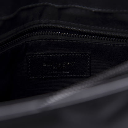 Saint Laurent Calfskin Y Quilted Monogram Medium Loulou Chain Satchel Black 9 of 11
