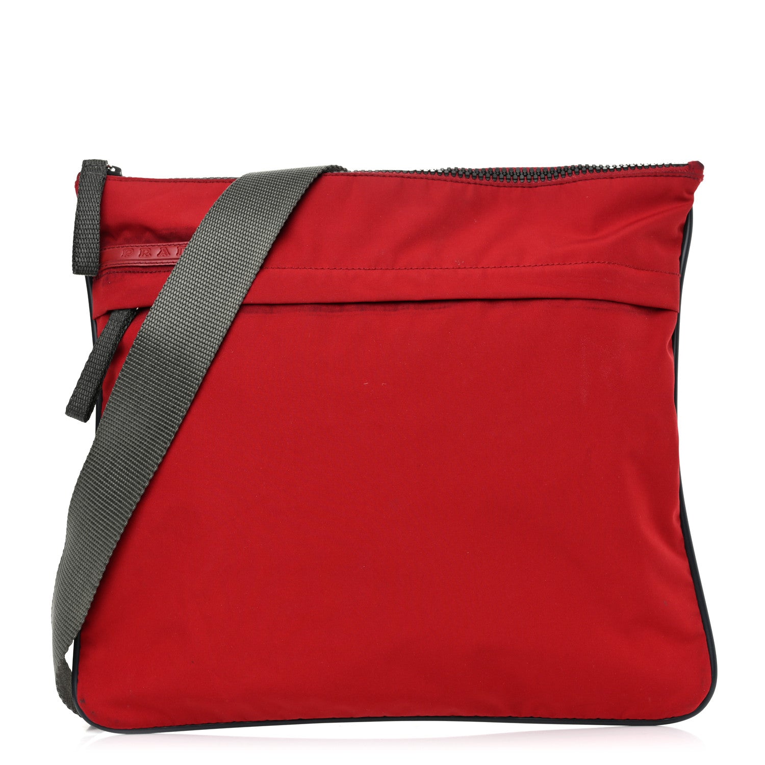 Prada Nylon Vela Sport Messenger Bag Scarlatto 1 of 16