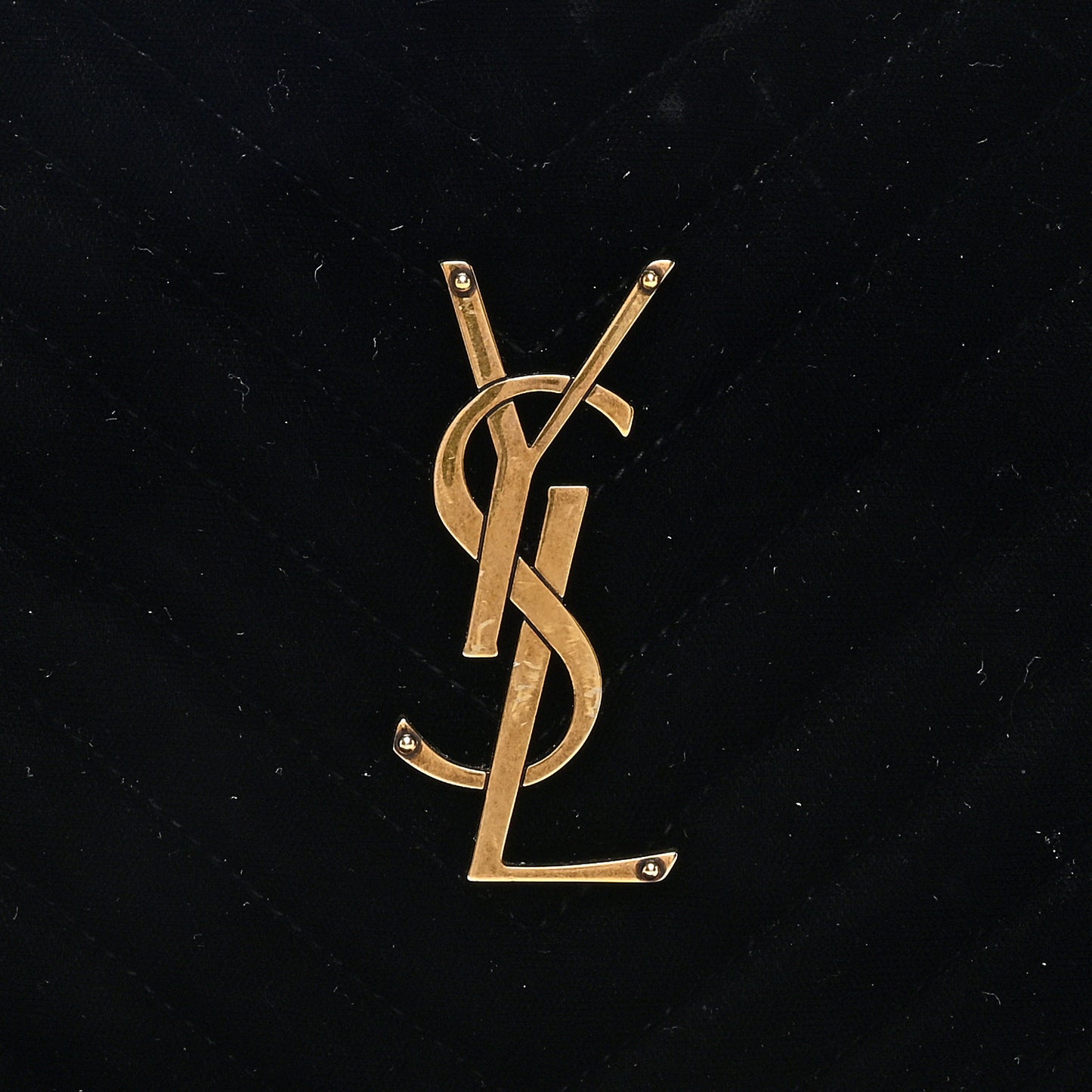 Velvet Matelasse Monogram Lou Camera Bag Black